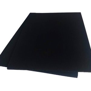 black coroplast sheets