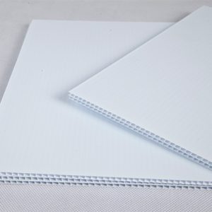 white corrugated plastic sheets