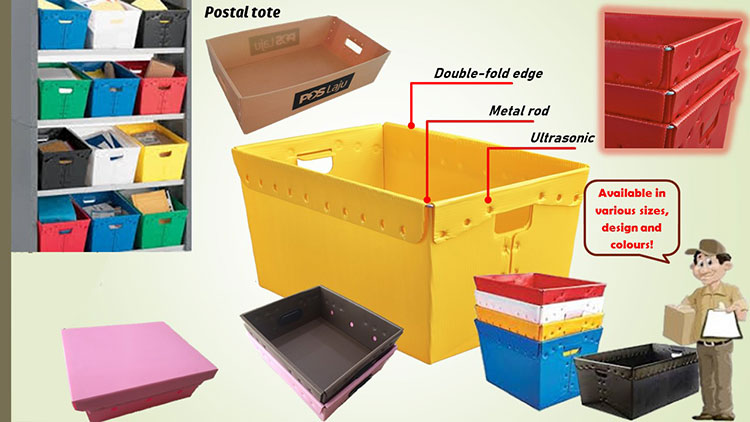 Corrugated plastic totes